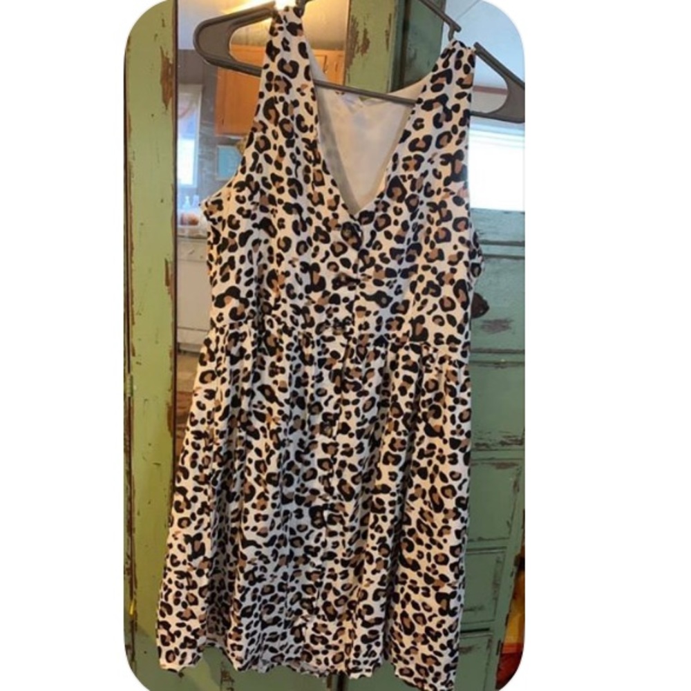 Leopard Dress, Small, New